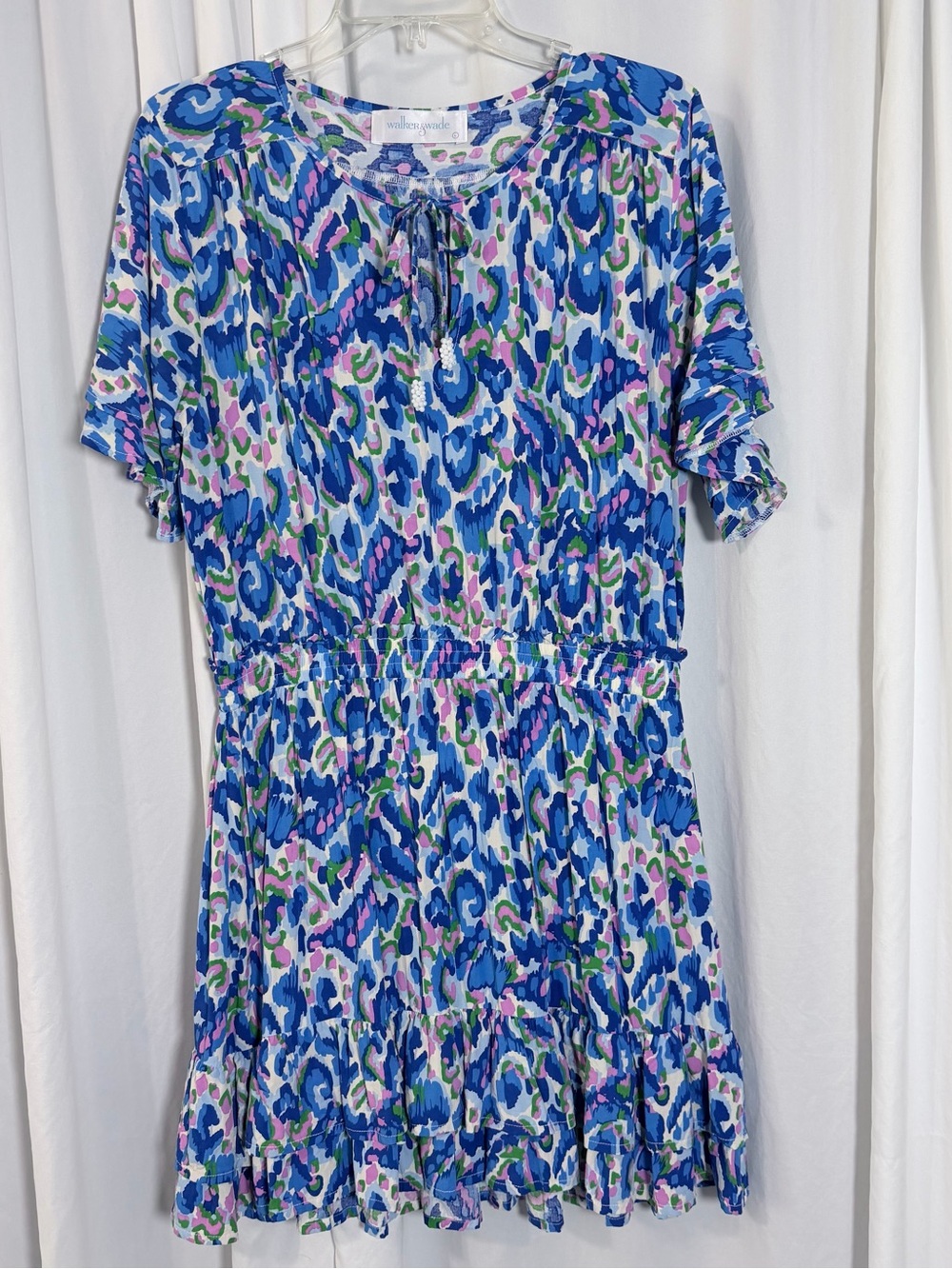 Walker & Wade Blue Short Sleeve Dress